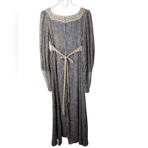 Gunne Sax vintage floral dress sz M - Picture 2 of 16